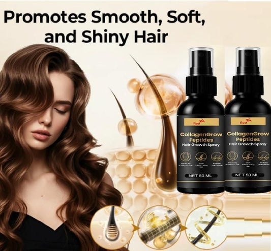 CollagenGrow Hair Growth Spray – Hair Fall Control & Thicker Hair Formula (50ml Pack of 2)