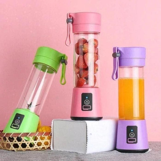 Portable USB Rechargeable Juicer Blender – 6 Blade Smoothie Maker (380ML)