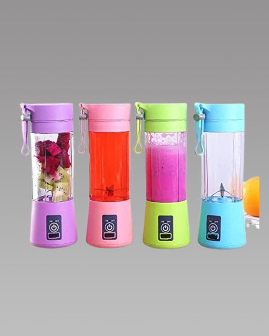 Portable USB Rechargeable Juicer Blender – 6 Blade Smoothie Maker (380ML)